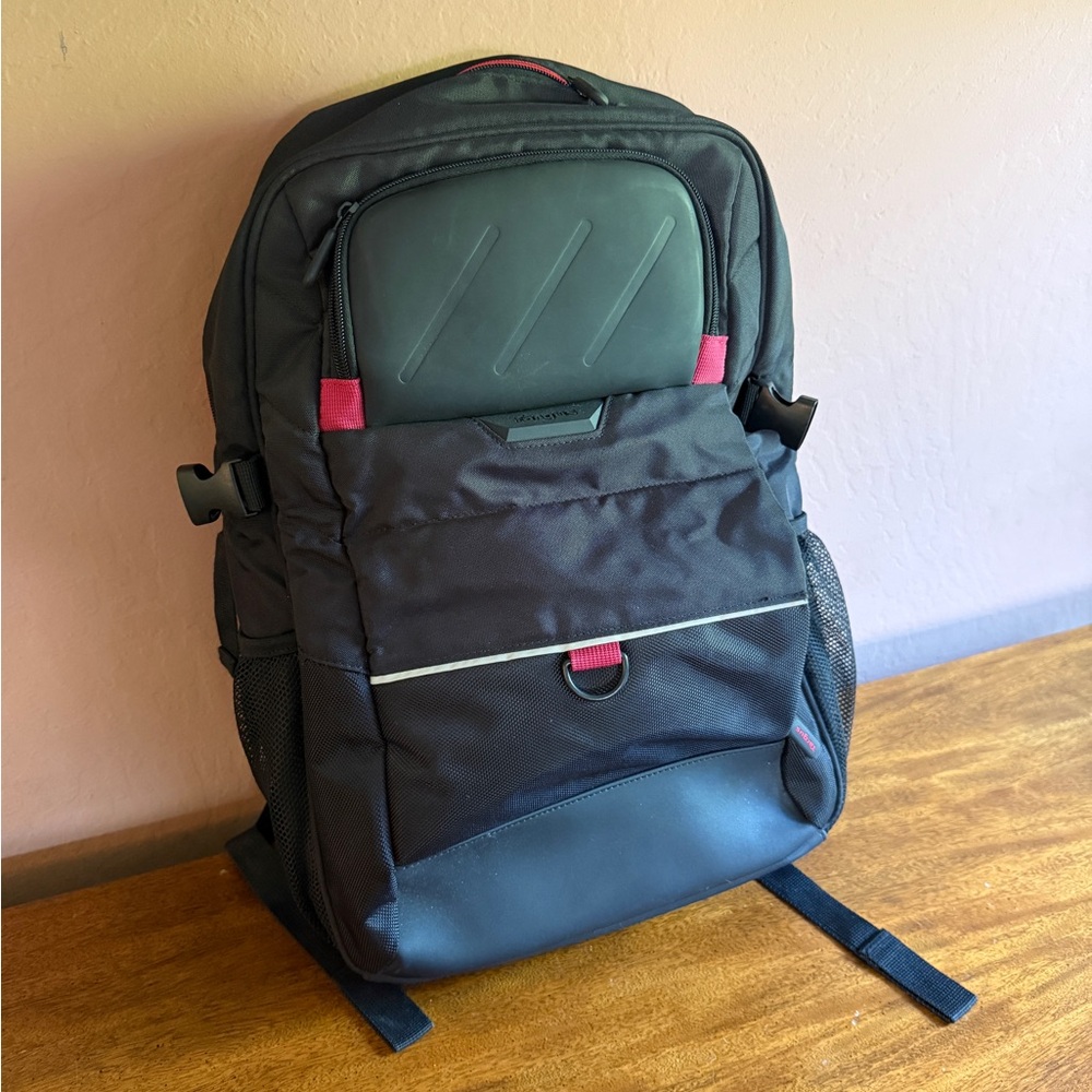 Black and Red Laptop Backpack